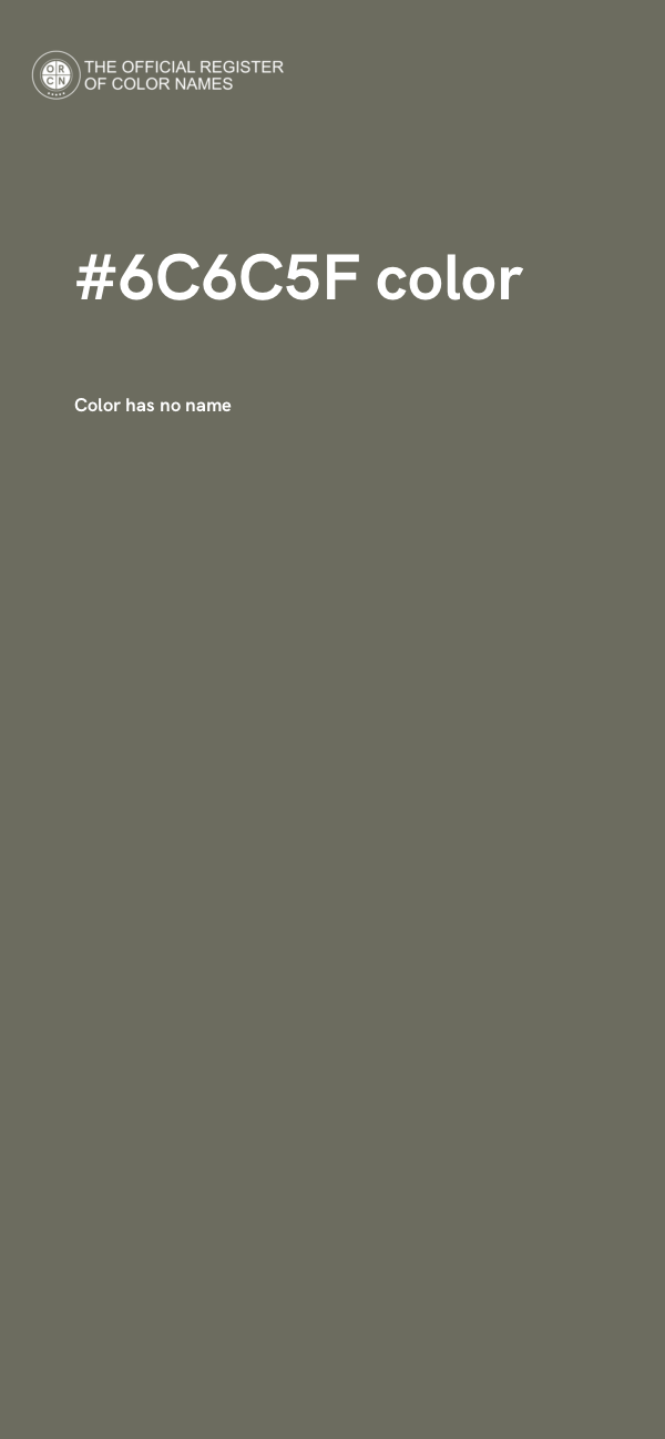 #6C6C5F color image
