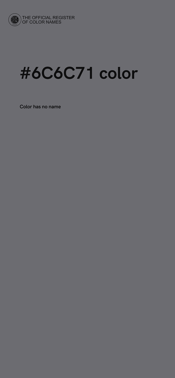 #6C6C71 color image