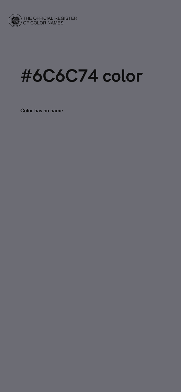 #6C6C74 color image