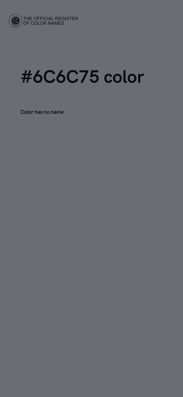 #6C6C75 color image