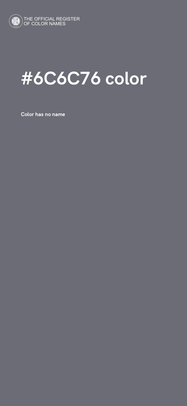 #6C6C76 color image