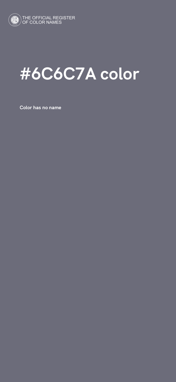 #6C6C7A color image