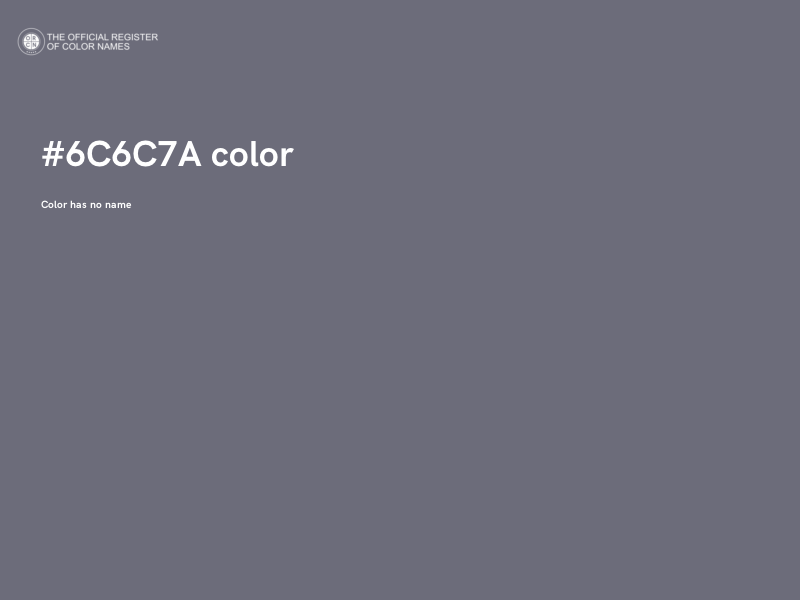 #6C6C7A color image