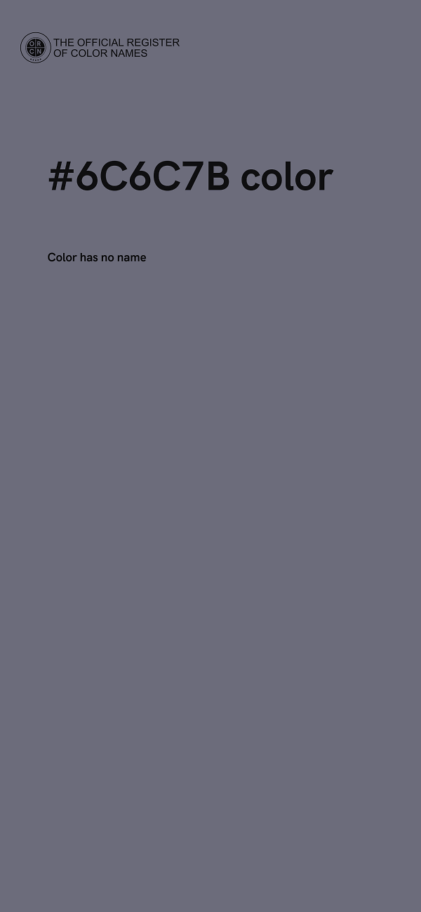 #6C6C7B color image