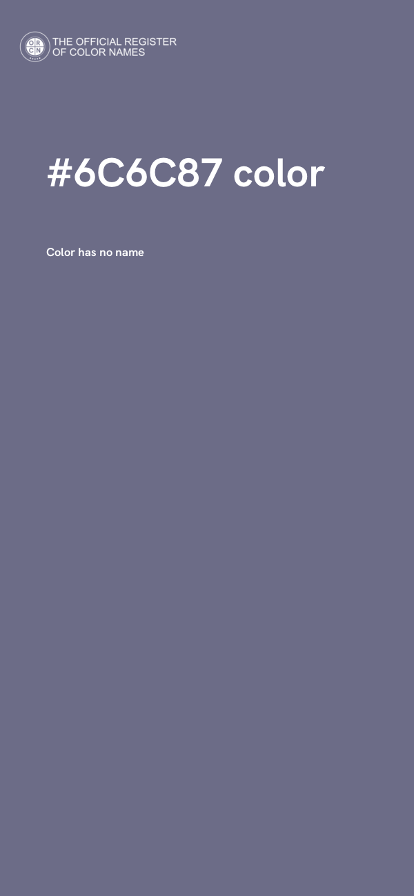 #6C6C87 color image