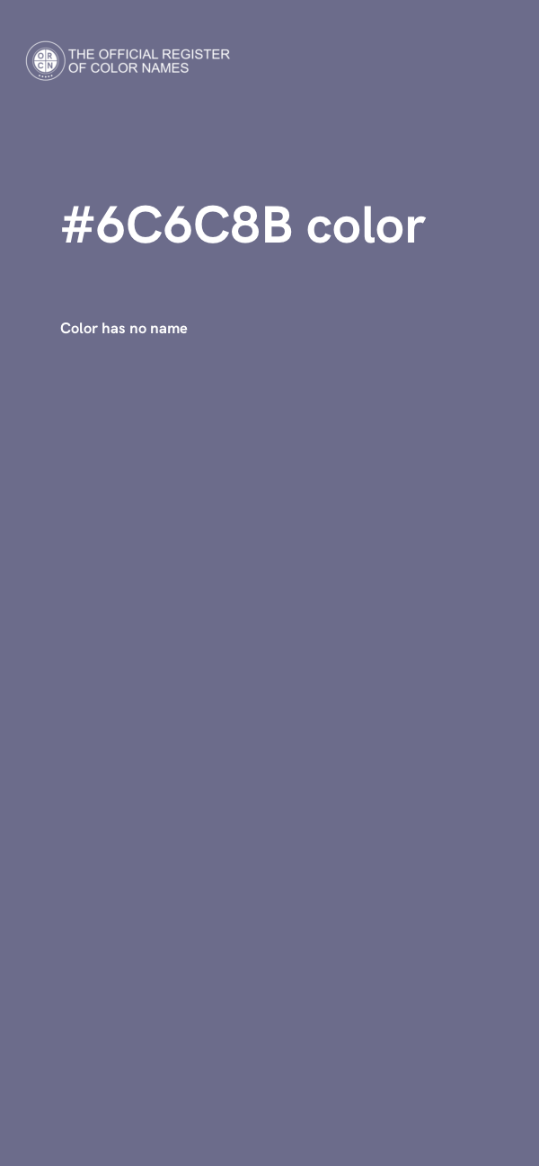 #6C6C8B color image