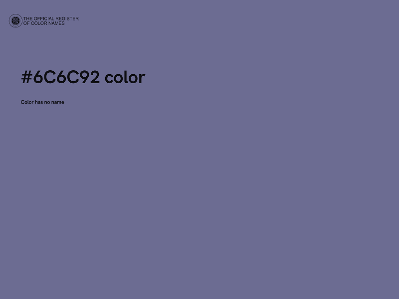 #6C6C92 color image