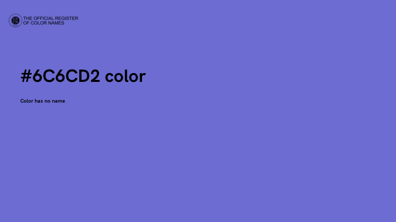 #6C6CD2 color image