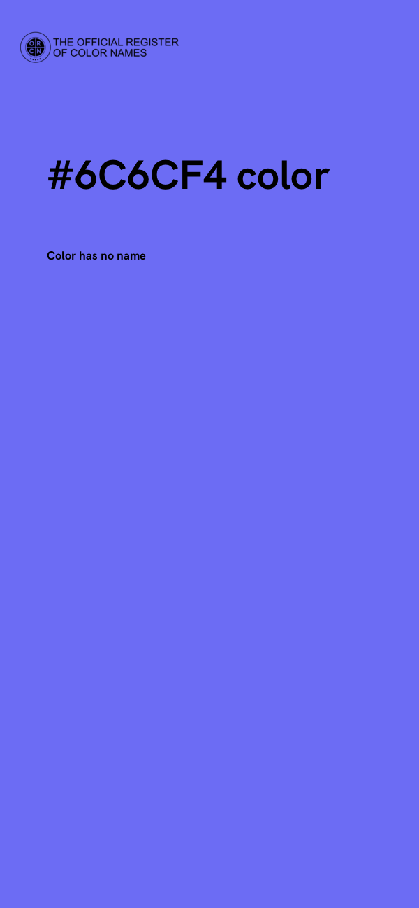 #6C6CF4 color image