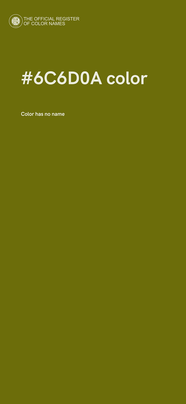 #6C6D0A color image