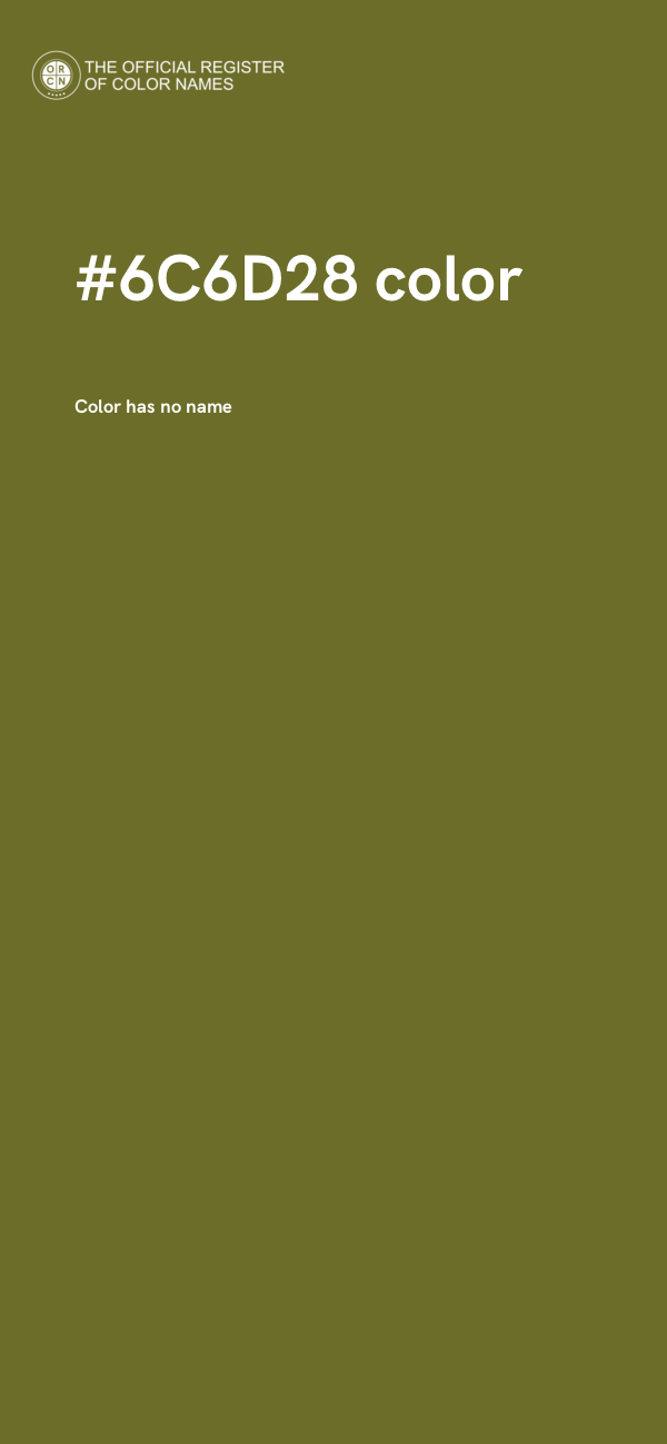 #6C6D28 color image