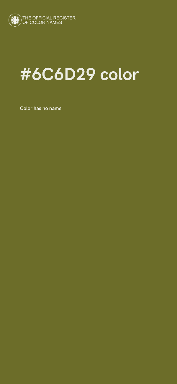 #6C6D29 color image