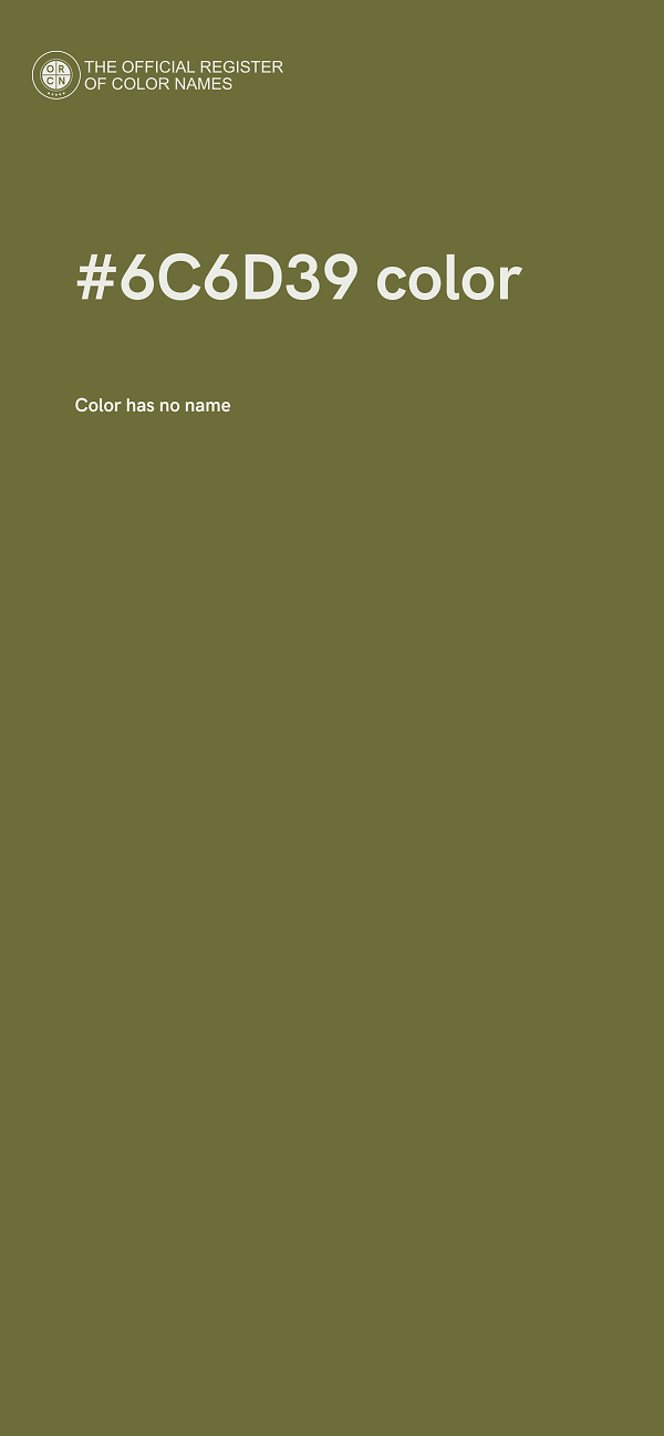 #6C6D39 color image