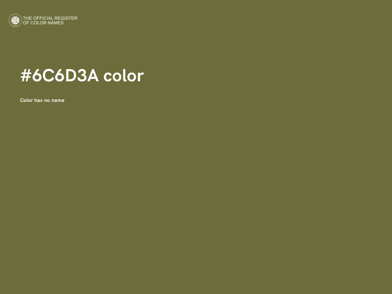 #6C6D3A color image