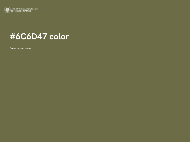 #6C6D47 color image
