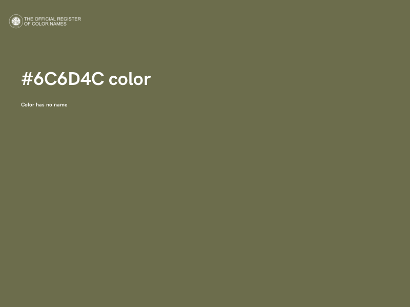 #6C6D4C color image