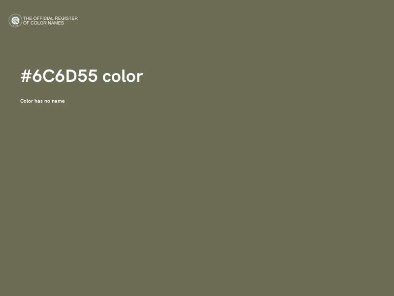 #6C6D55 color image