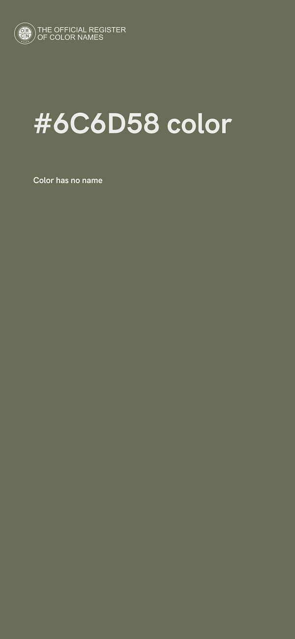 #6C6D58 color image