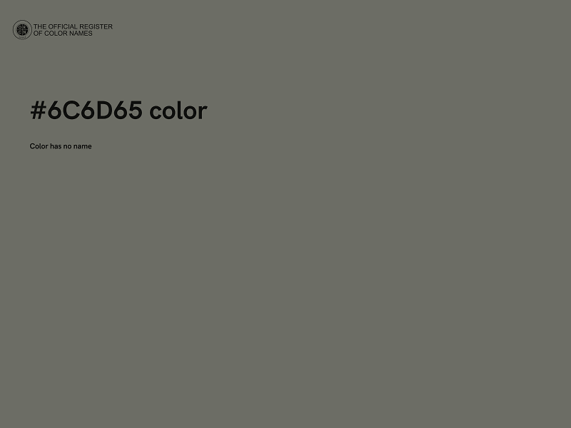 #6C6D65 color image