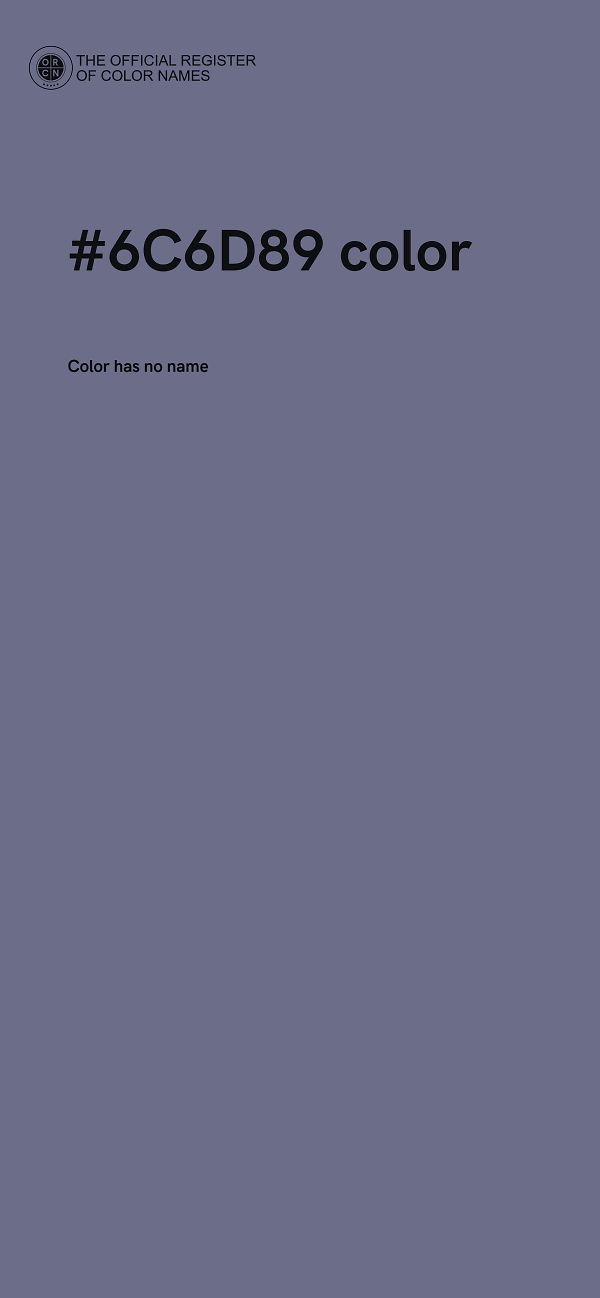 #6C6D89 color image