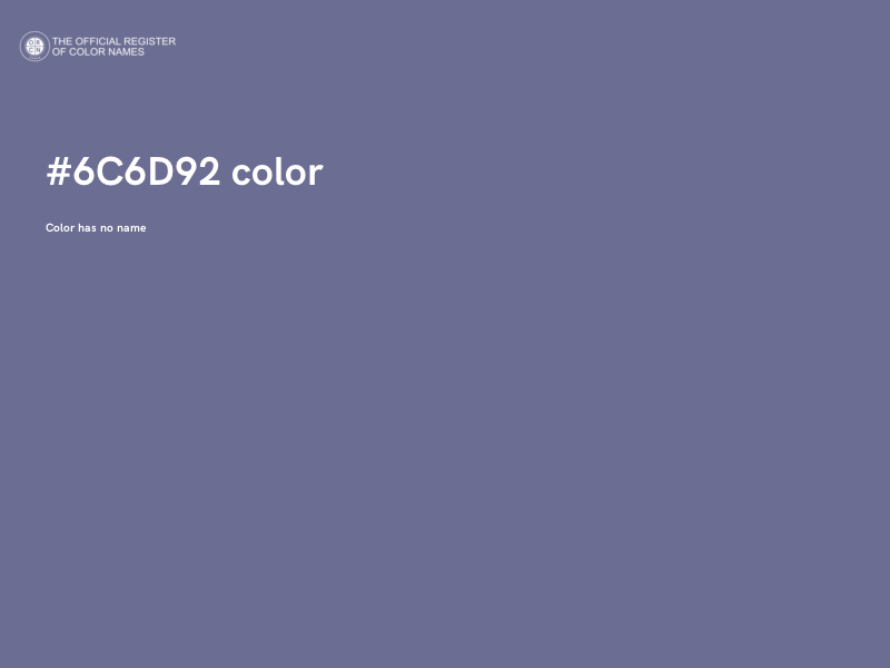 #6C6D92 color image