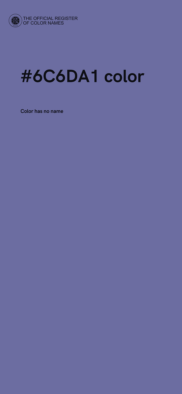 #6C6DA1 color image