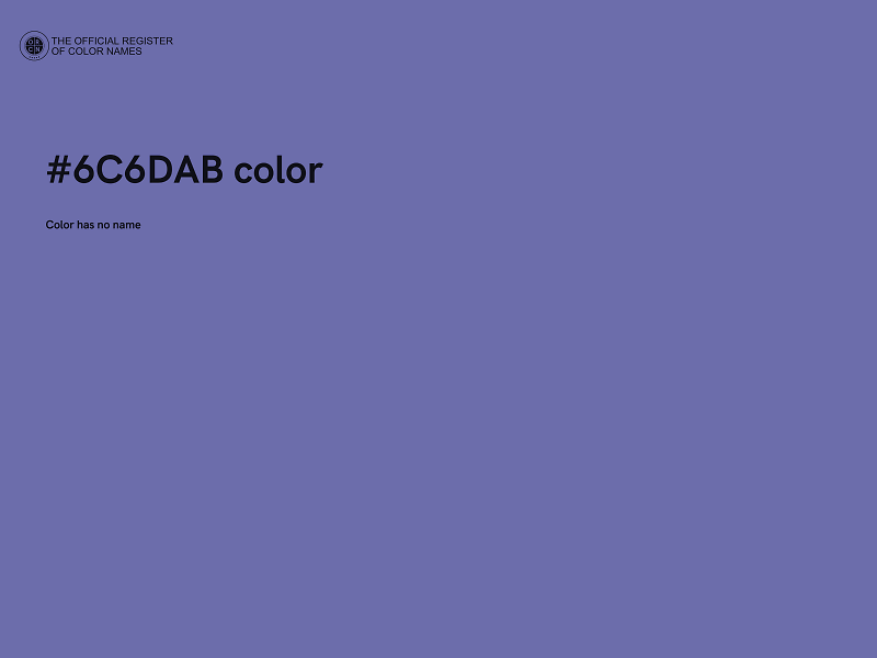 #6C6DAB color image