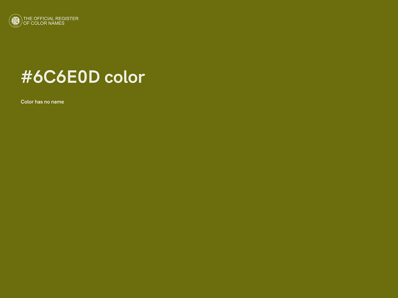 #6C6E0D color image