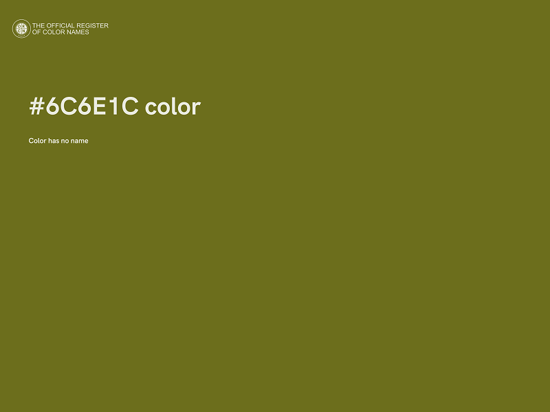 #6C6E1C color image