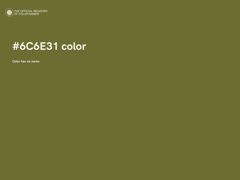 #6C6E31 color image
