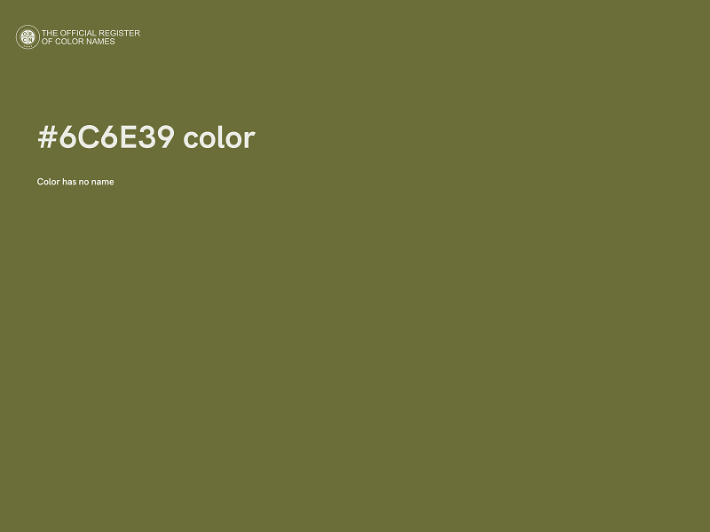 #6C6E39 color image