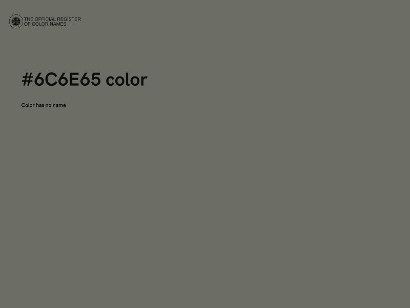 #6C6E65 color image