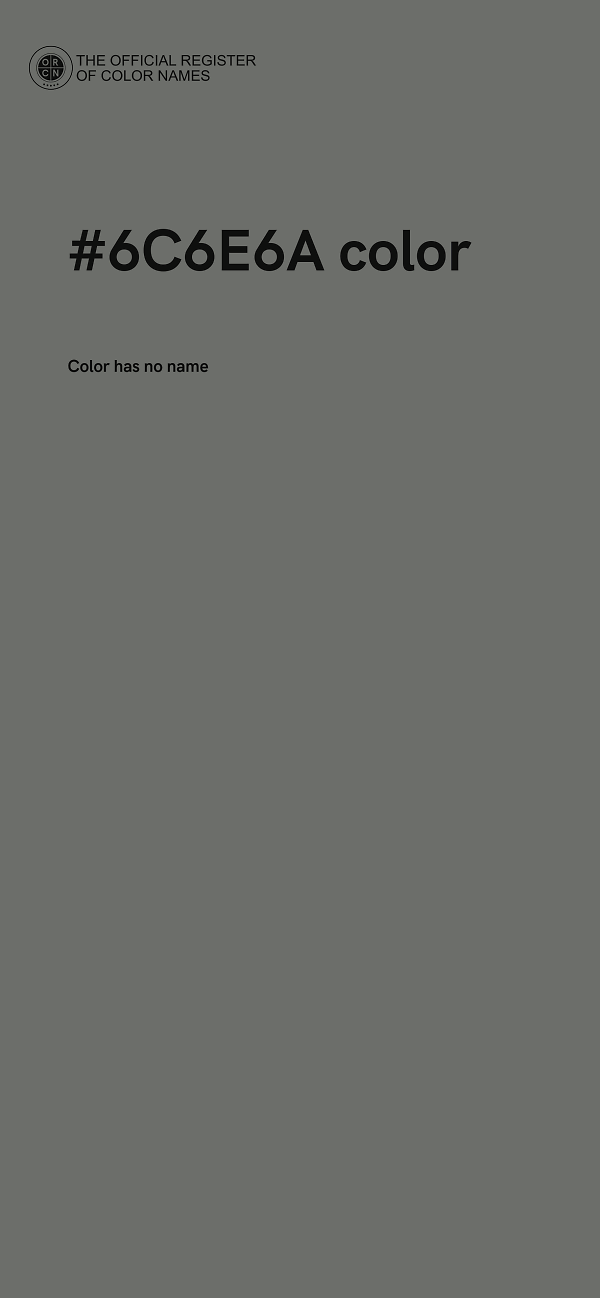 #6C6E6A color image