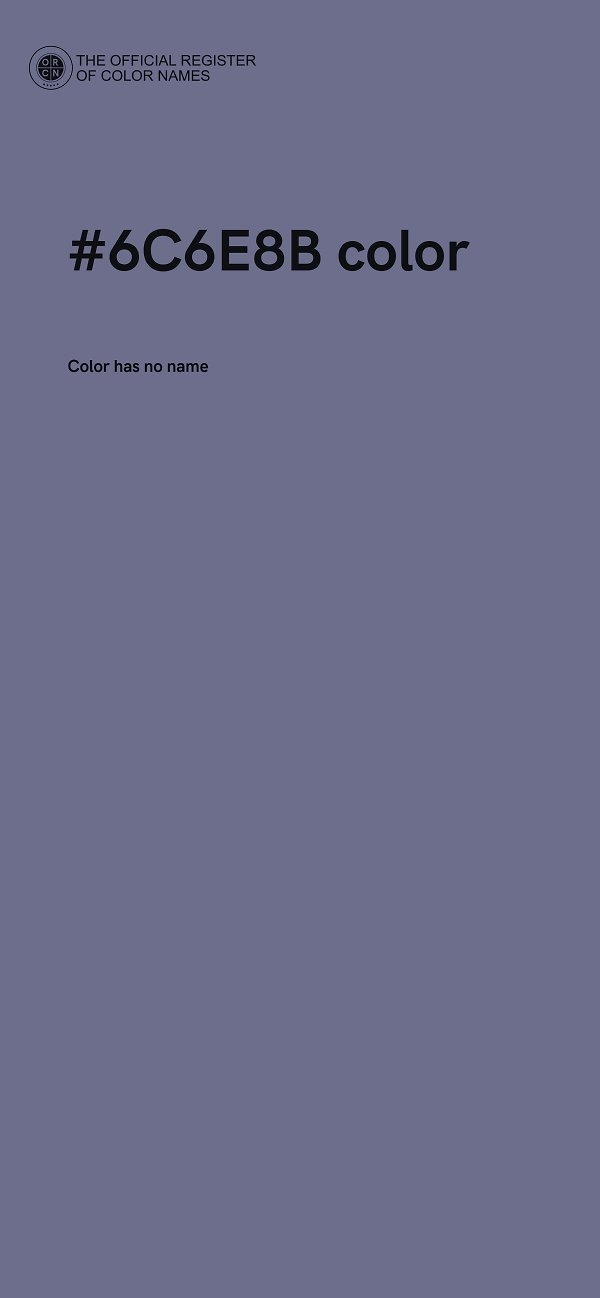 #6C6E8B color image
