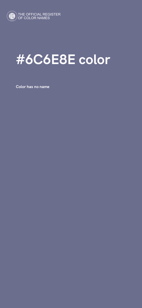 #6C6E8E color image