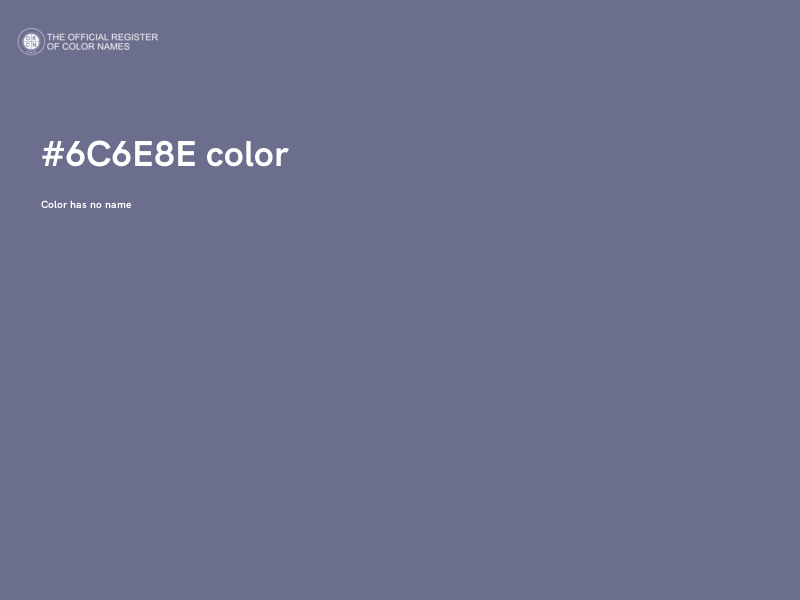 #6C6E8E color image