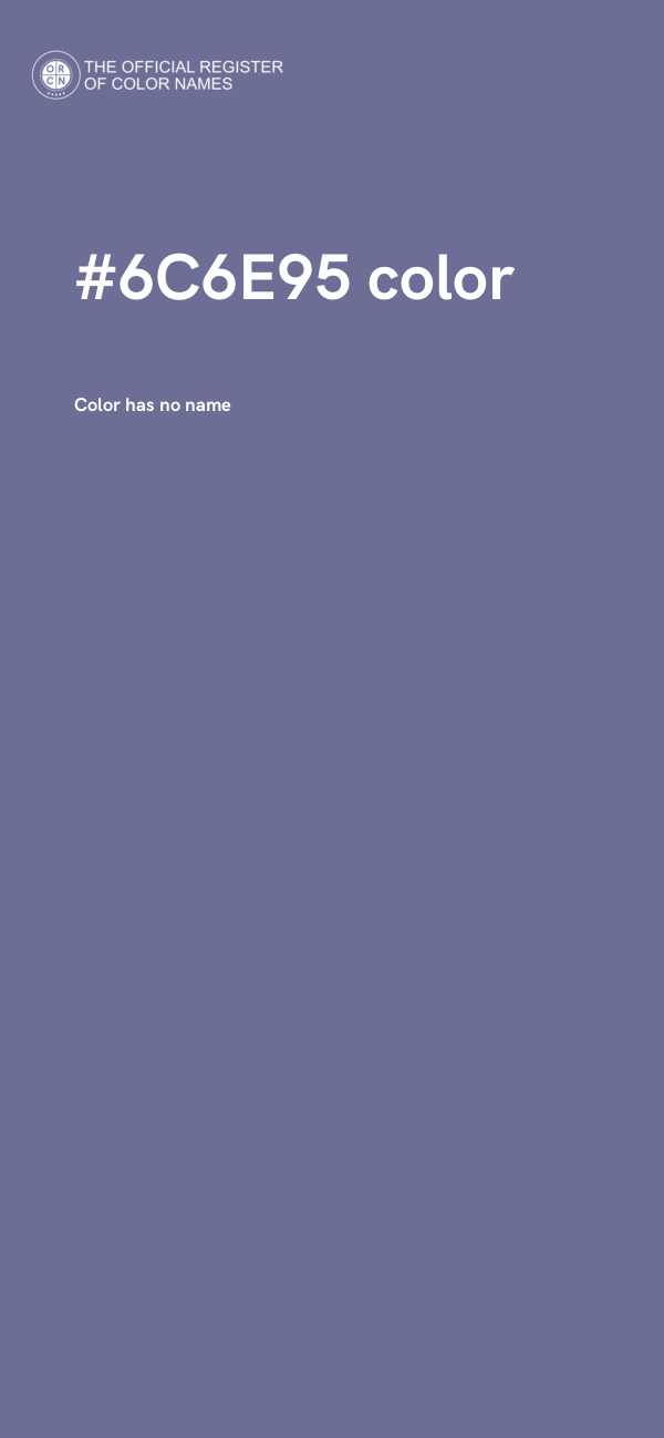 #6C6E95 color image