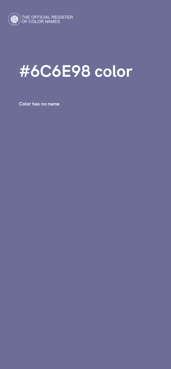 #6C6E98 color image