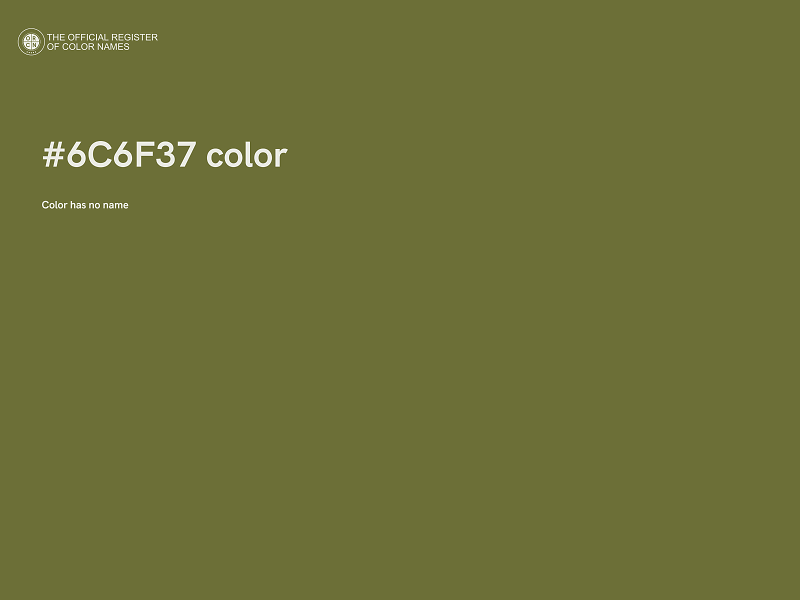 #6C6F37 color image