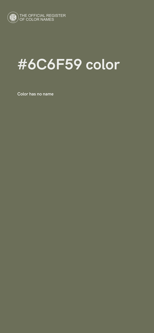 #6C6F59 color image