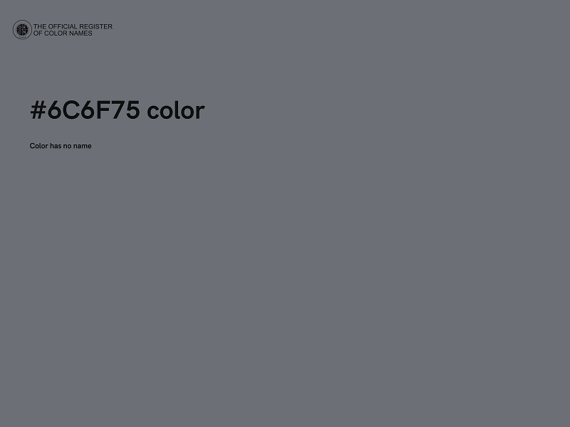 #6C6F75 color image