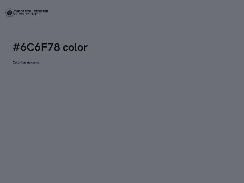 #6C6F78 color image