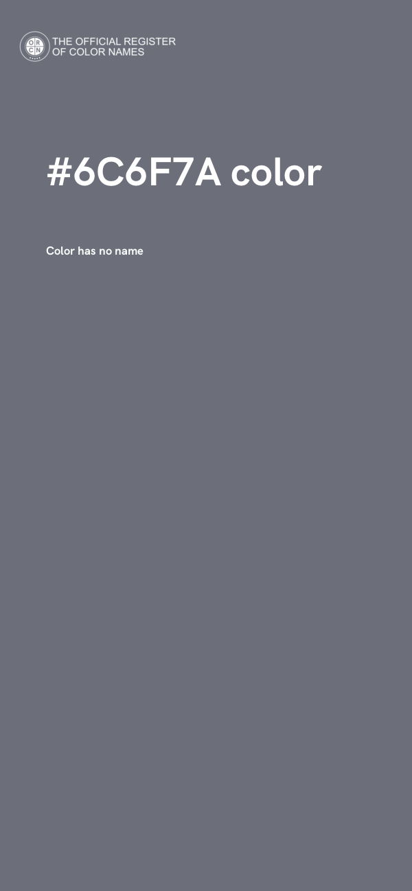 #6C6F7A color image
