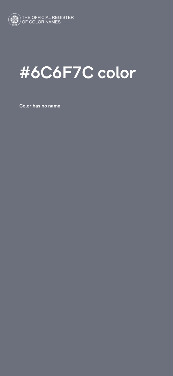 #6C6F7C color image