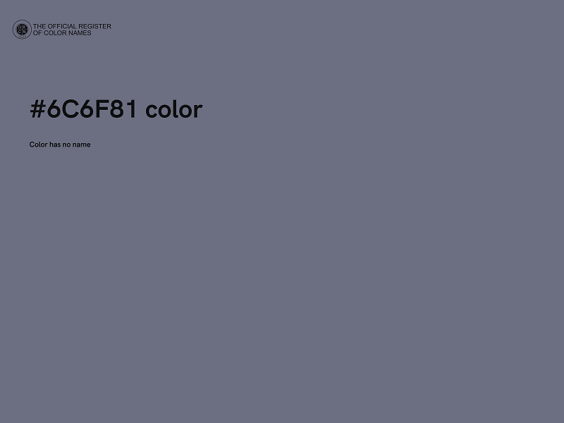 #6C6F81 color image