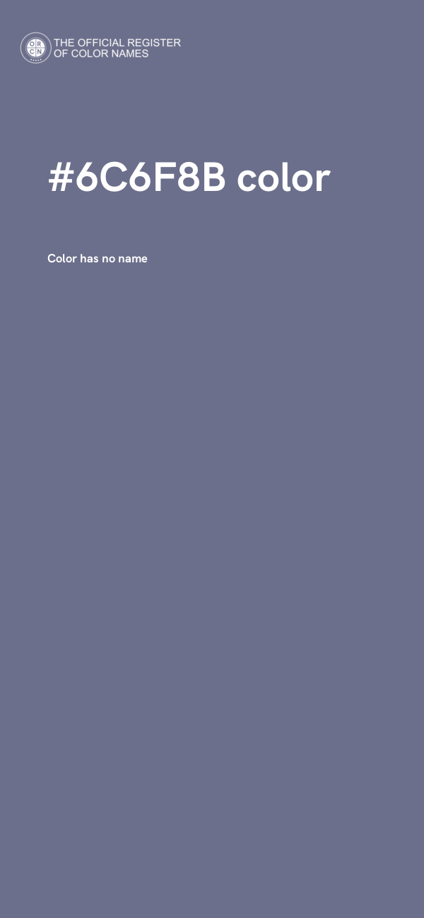 #6C6F8B color image