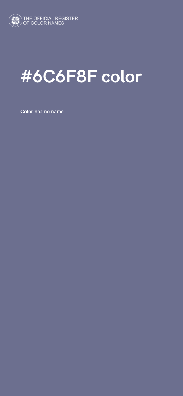 #6C6F8F color image