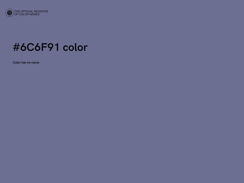 #6C6F91 color image