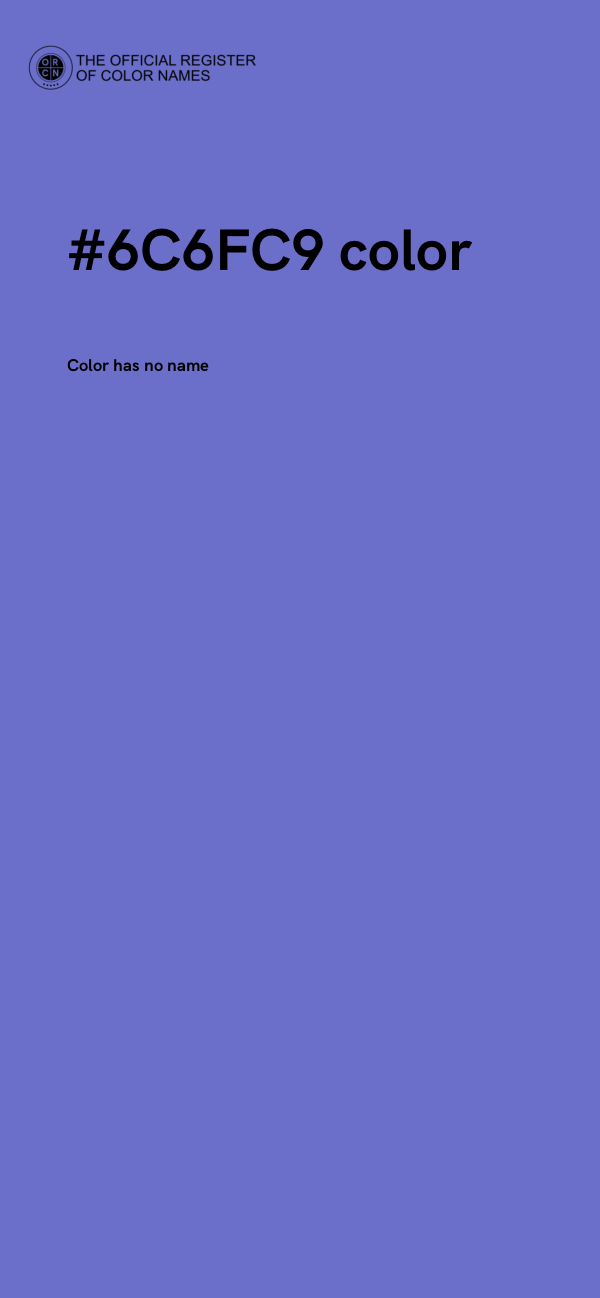 #6C6FC9 color image