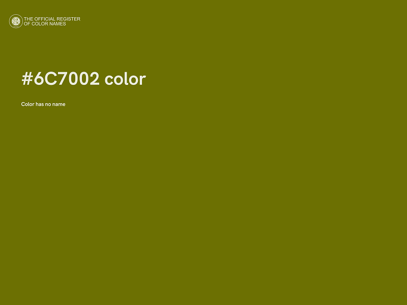 #6C7002 color image
